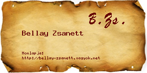 Bellay Zsanett névjegykártya