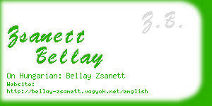 zsanett bellay business card